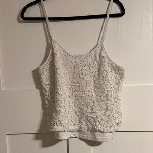 SHEIN White Lace Camisole Top